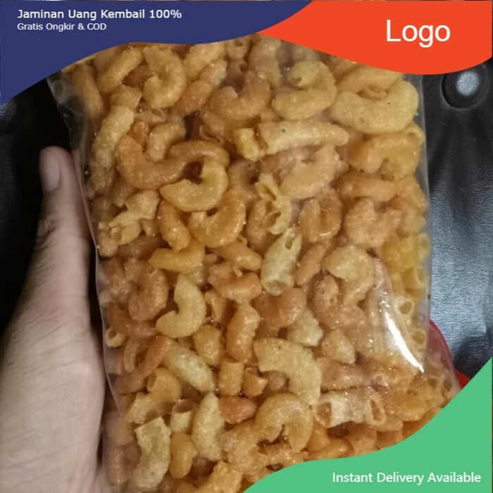 

Makroni asin pedas tidak bantet hot. 250gr jumbo renyah murah - Asin