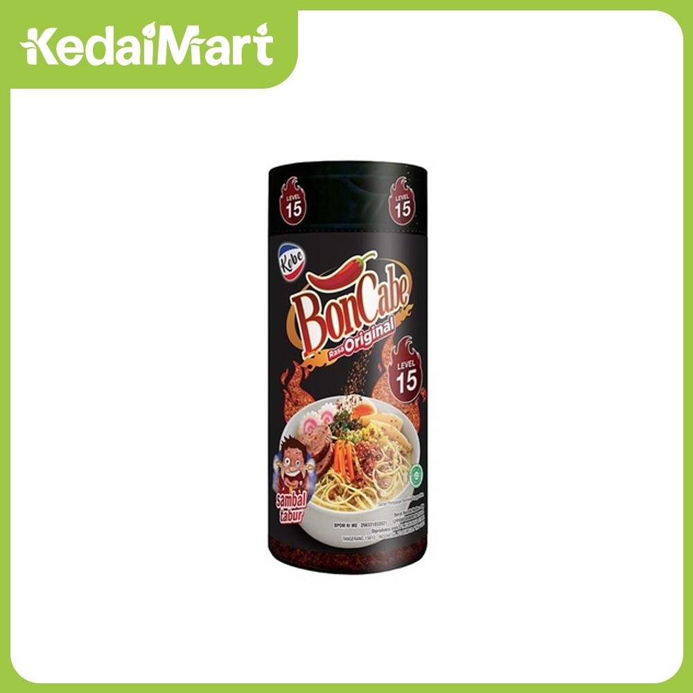 

Boncabe Sambal Tabur Original Lv 15 22,5 Gram I DIJAMINMORIGINAL