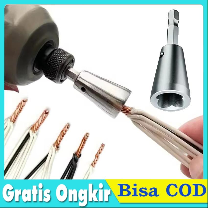 Alat Penyambung Kabel Otomatis 5 Lubang - Wire Twister Elektrik Multifungsi untuk Kabel Listrik 0.5-