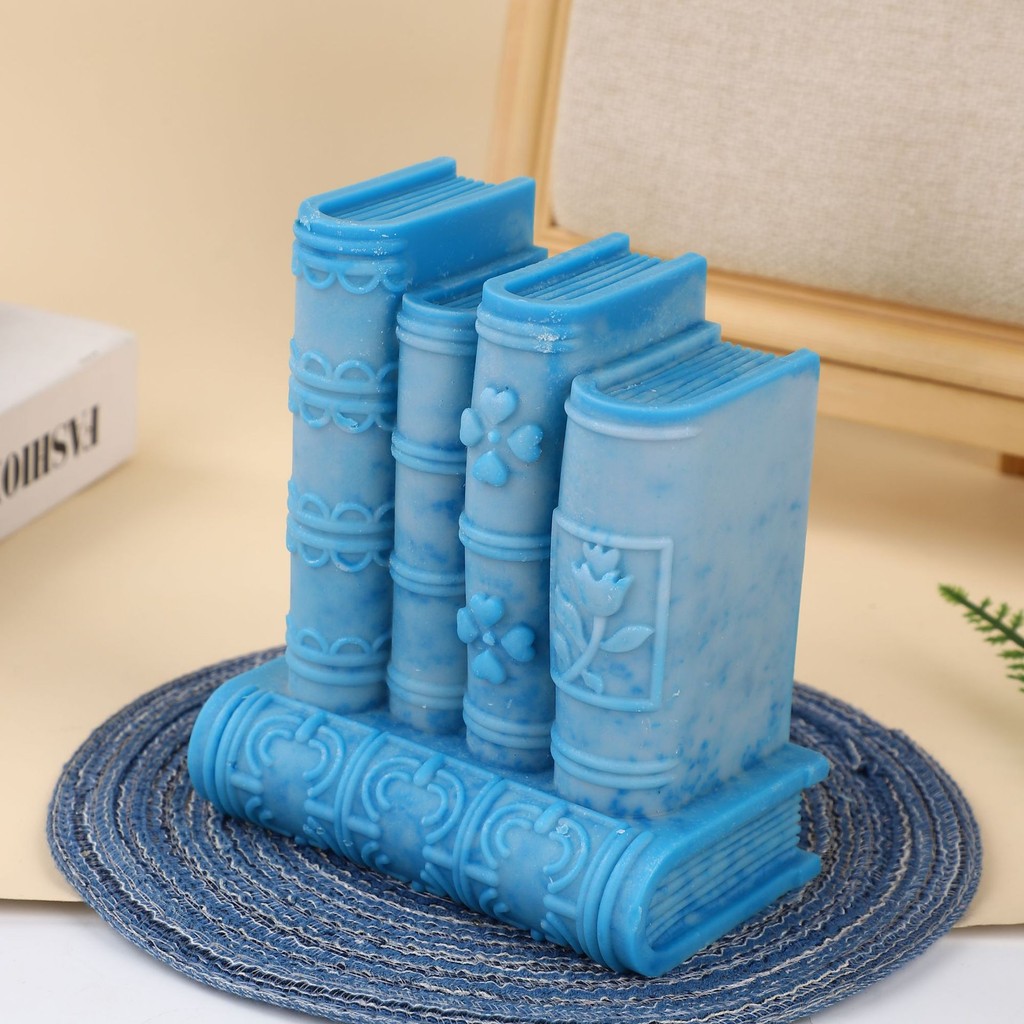 

DIY Book Frame Candle Silicone Mold Book Cake Chocolate Silicone Mold Book Resin Concrete Cement Gypsum Silicone Mold Home Decor