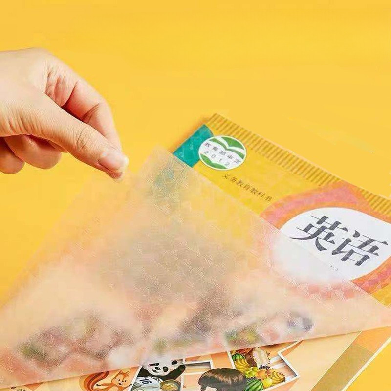 

10Buah Stiker Sampul Buku Lembar Self Adhesive Book Cover Waterproof Sticker Tulis Sekolah Diamond