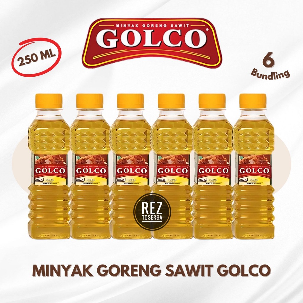 

[Bundling isi 6] MINYAK GORENG GOLCO 250ml KEMASAN BOTOL Minyak Goreng Premium | Minyak Goreng Murah