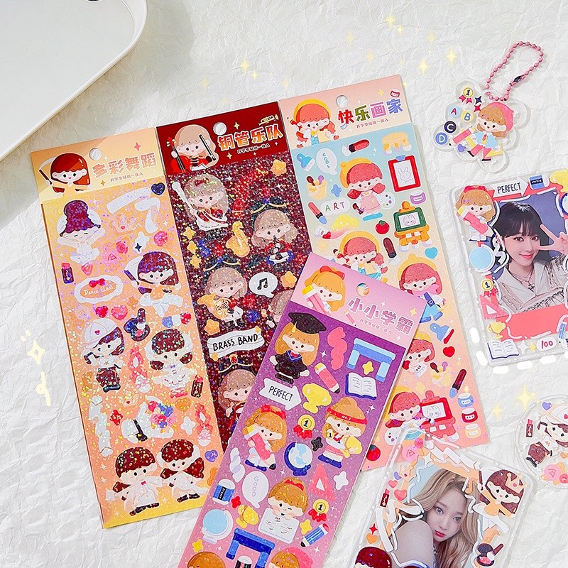 

Seri Adegan Kampus Kartun Yang Indah Berkilauan label Siswa Scrapbook