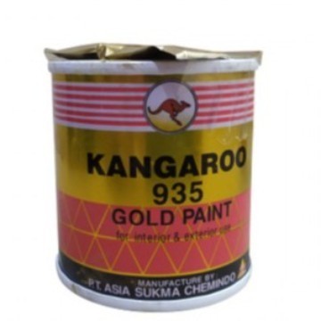 

Cat Warna Emas Kangaroo GOLD 935 ( 1 Kg ) / Cat Minyak Besi Pagar Tempa Kangguru KANGURUU 935 1KG pusat grosir jajan hari raya murah
