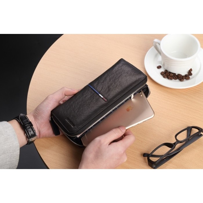 Dompet Panjang Pria Kulit Sapi Asli Original Bison Denim (BISON-N8150)