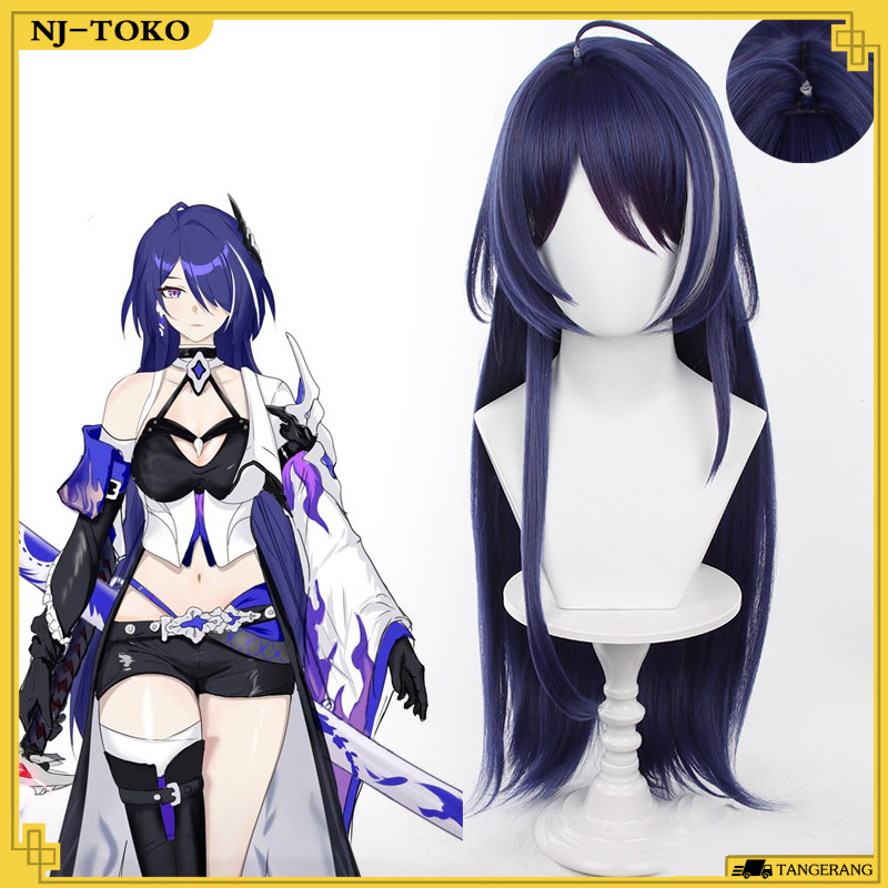 Wig - Acheron Hsr Ungu Putih Purple White / Wig Ungu Kualitas Tinggi Wig HSR Wig Warna Ungu Honkai S