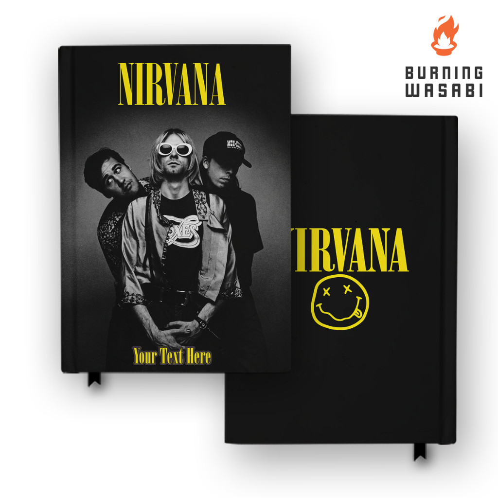 

Buku Catatan Notebook Band Nirvana 2 Custom Nama Agenda Jurnal Diary Hardcover A5 A6 B5