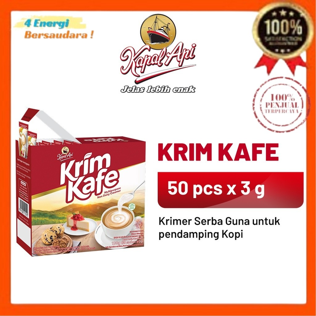 

Kopi Krim Kafe Stick (50 x 3 gr) 4 Energi Bersaudara