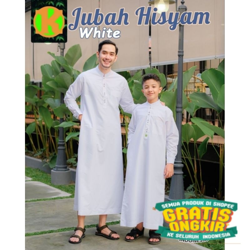JUBAH LENGAN PANJANG ANAK & DEWASA / JUBAH HISYAM BY KHALID FASHION/ COD lebaran ramadhan