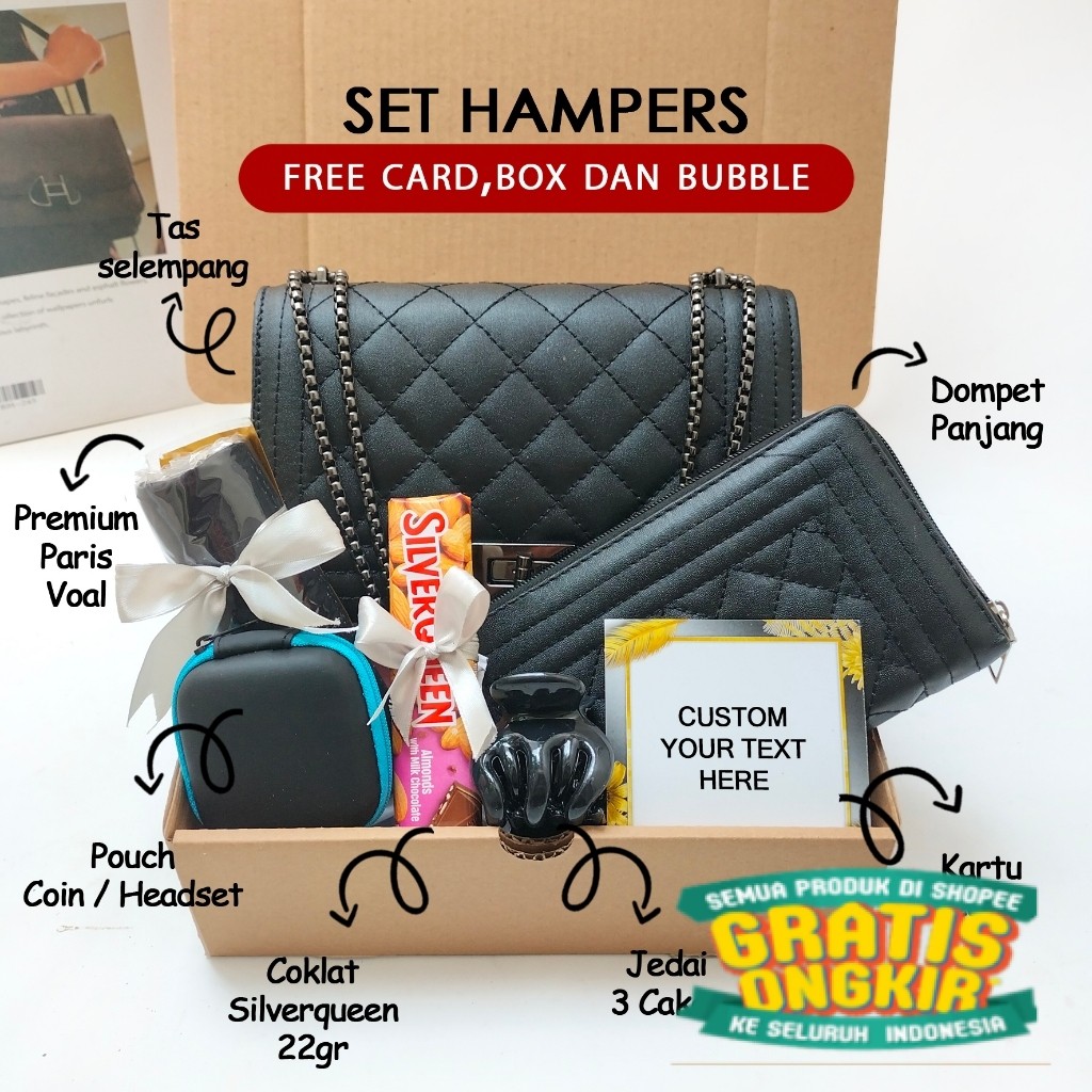 

Hampers cokelat silverqueen hadiah ulang tahun cewek gift set kado ultah birthday anniversary wisuda/ keluarga oleh oleh