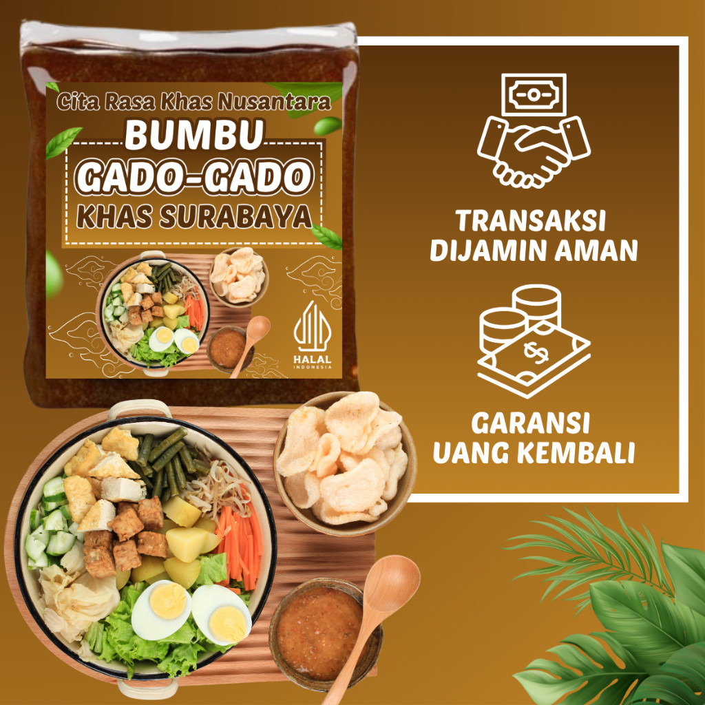 

Bumbu kacang Gado-Gado Khas Surabaya Lezat, Praktis, dan Penuh Cita Rasa yang nikmat