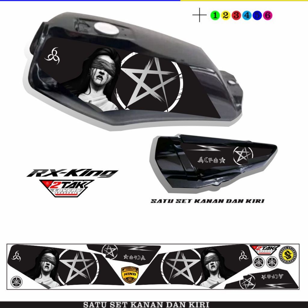 VARIASI RACING STIKER VARIASI RX KING / STRIPING MOTOR RX KING
