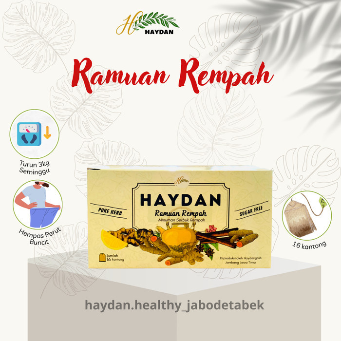 

HAYDAN ramuan rempah RR Diet, detox, Haid lancar dan imunitas