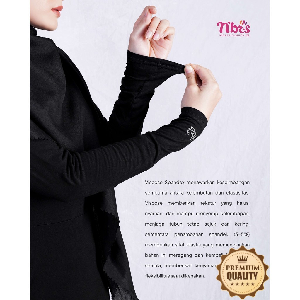 Kaos Inner Manset Polos Gamis Dalaman Wanita Ig 01 Inner Inara Rusli Dress Muslim Terbaru Original B