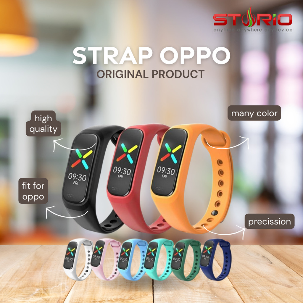 TALI STRAP SMARTWATCH JAM OPPO BAND 2021 / REPLACEMENT BAND RUBBER