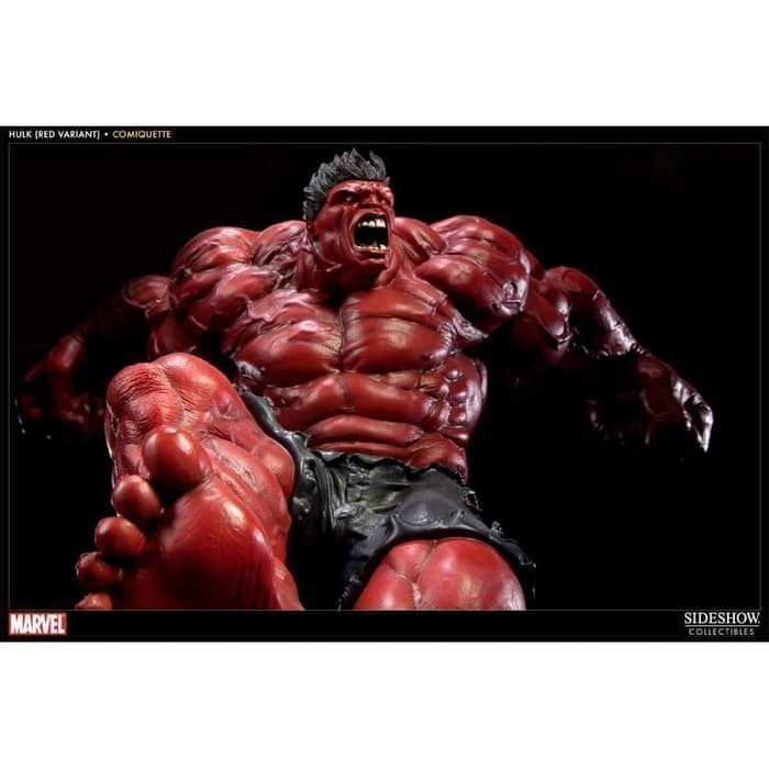 ORIGINAL Marvel Sideshow Statue Red Hulk Comiquette AVENGERS - NEW & SUPER RARE