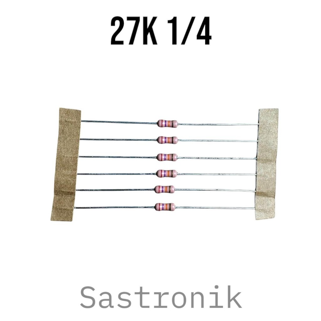 resistor 27k 1/4 japan renceng ready