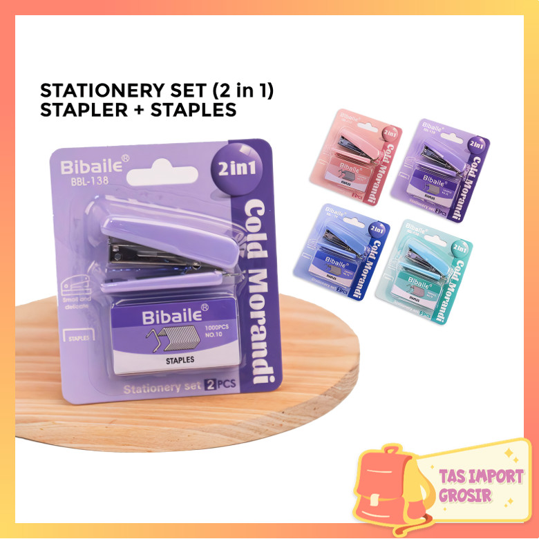 

Tas Import - S6336 (RANDOM) Set Correction Tape & Stapler / Set Alat Tulis Staples & Pita Koreksi / Perlengkapan Staples & Isi Staples
