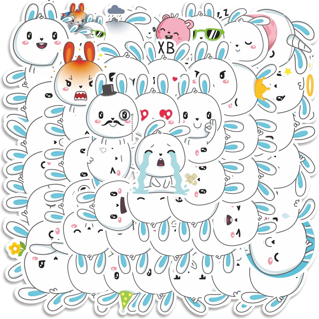 

COD 50 Pcs Stiker Easter Rabbit Lucu Anti Air Untuk Dekorasi Notebook Sepeda Skateboard Handphone