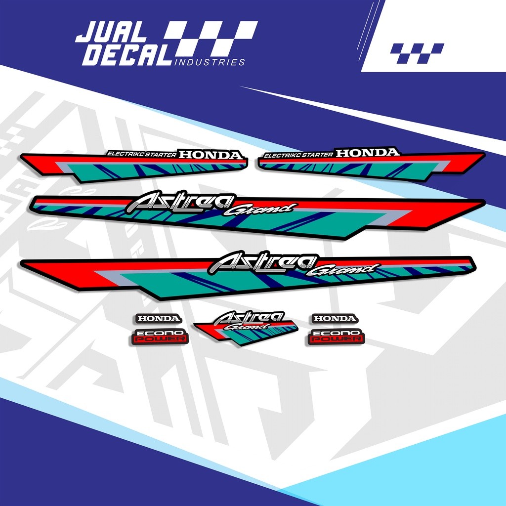 Striping Astrea Grand Variasi 1993 | Stiker Astrea Grand | Motif Klasik Original | Lis Astrea Grand 