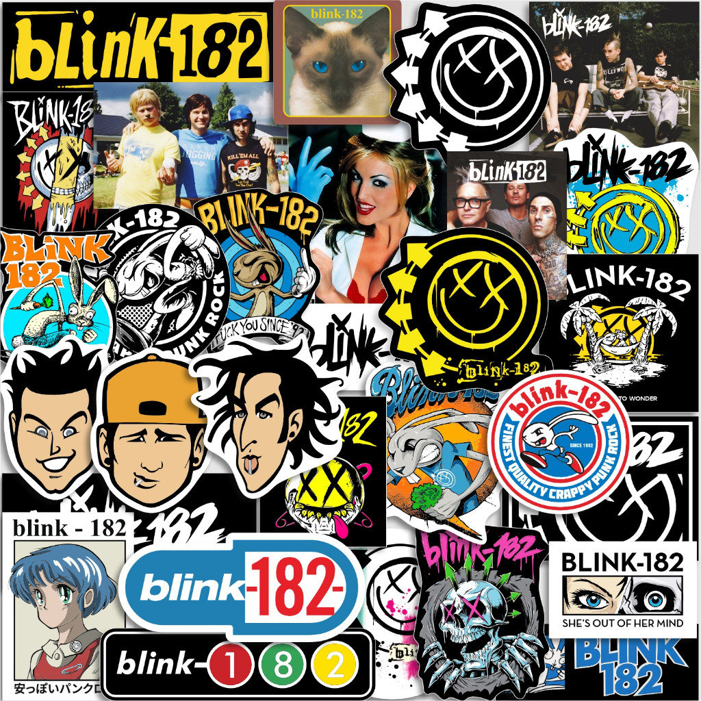 

Stiker Aesthethic Band Blink-182 - Vinyl Waterproof Anti Air Untuk Sticker Band Helm Buku Journal Koper Motor Casing HP Laptop Tumbler Botol Minum Sepeda IPad Tablet Polaroid Kulkas