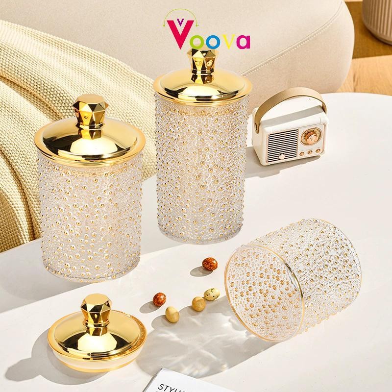 VOOVA Special Ramadan Toples Lebaran/ Toples Mewah Bintik Emas/ Toples Kedap Udara/ Toples Cantik / 