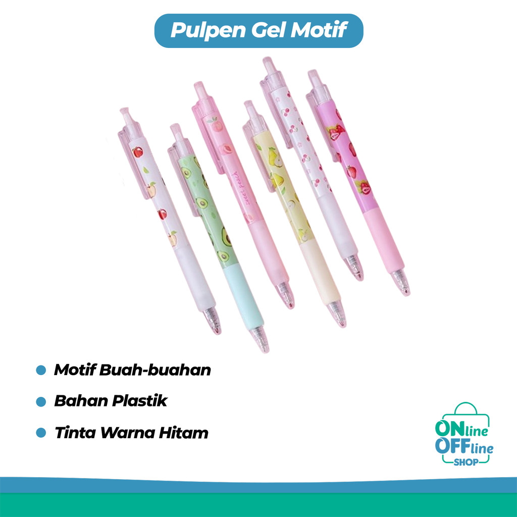 

Pulpen Gel Motif Buah Buahan Pulpen Pelajar Dan Kantor Pena Lucu Fruit Press Gel Pen 600