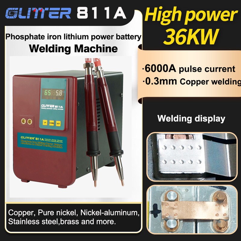 

811A Lithium Battery Spot Welder 36KW 720J Capacitor Inverter Energy Storage Pulse Handheld Welding Machine Spot Weld Equipment