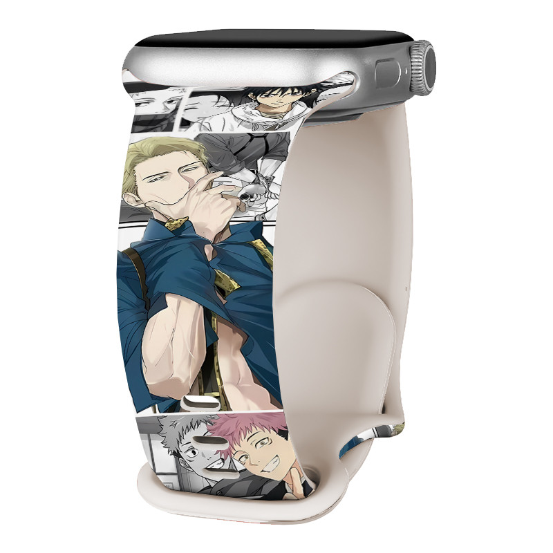 Tali Strap Gelang Soft Silikon Pria anime seksi Untuk Xiaomi smart band 8 smart band 9 smart band 8 