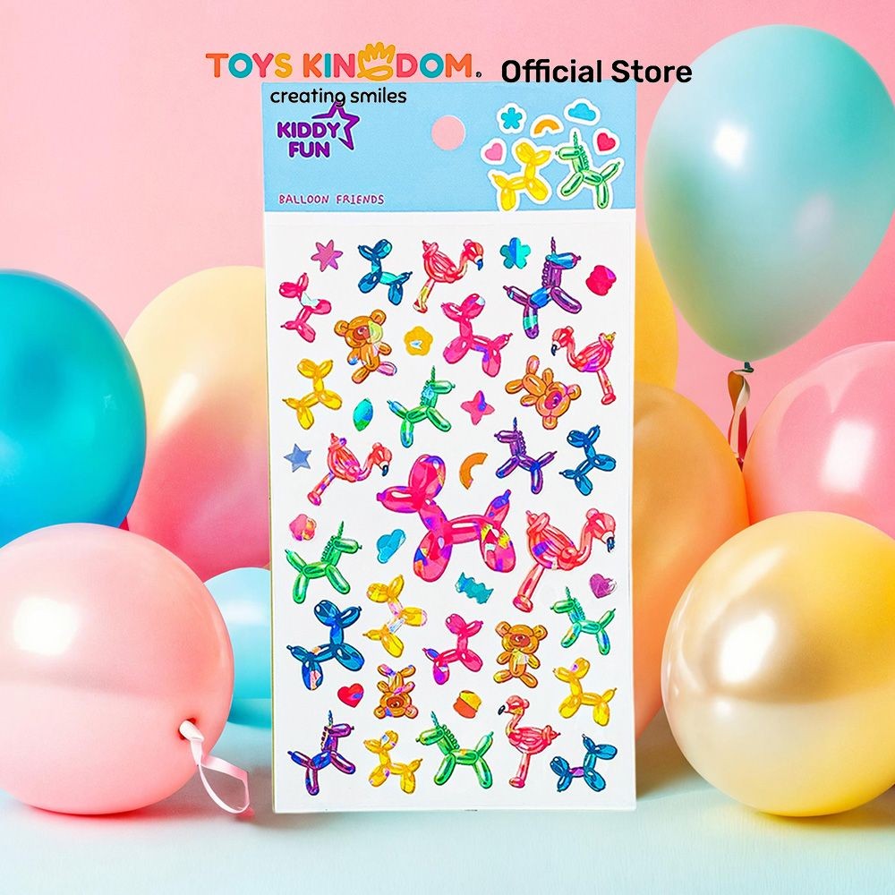 

Toys Kingdom Kiddy Fun Stiker Ballon Friends - Mix Stiker Dekoratif Lucu Cute Stickers Deco Sticker Pack Journal Book