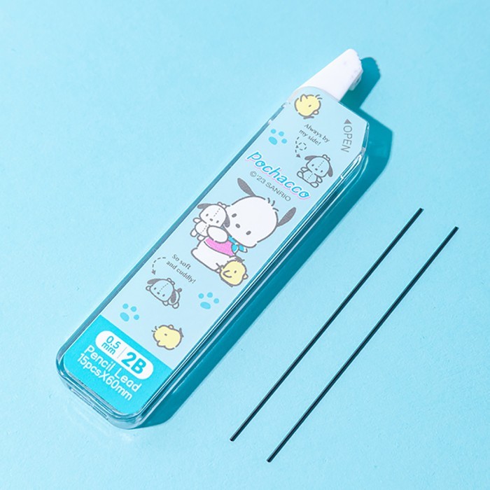 

D3W! TOKKADO Sanrio Tanaka Set Pensil Mekanik Cetek Isi Refill 0.5 mm Penghapus Karakter Original