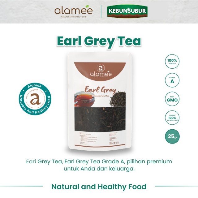 

ALAMEE Teh Earl Grey Tea Alami Organik Dried Leaf Premium 25gr kebunsubur