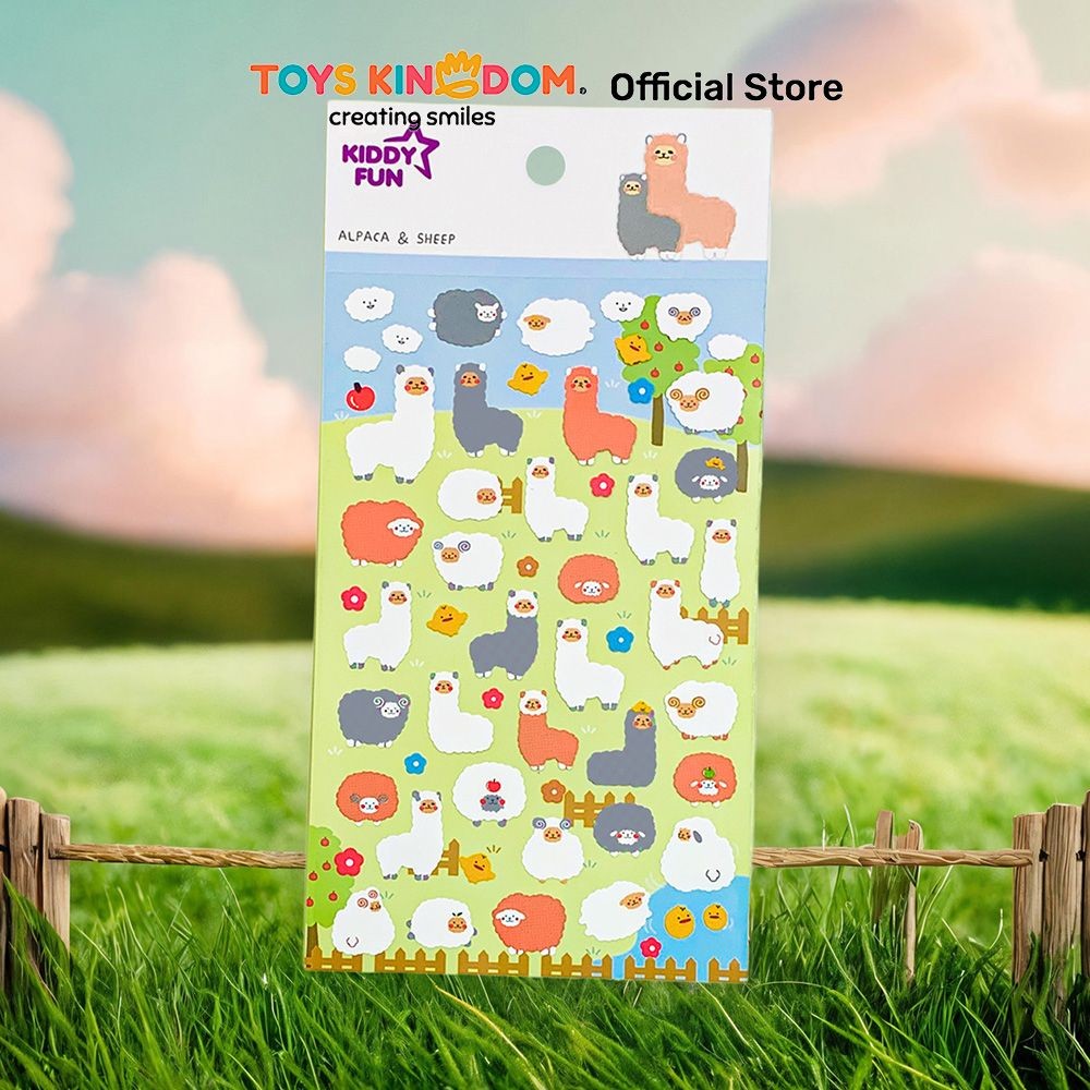 

Toys Kingdom Kiddy Fun Funny Stiker Alpaca & Sheep - Mix Stiker Dekoratif Lucu Cute Stickers Deco Sticker Pack Journal Book