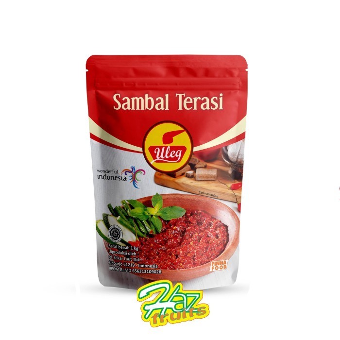 

Uleg Sambal Terasi Pouch 1 Kg | Sambal Terasi Finna