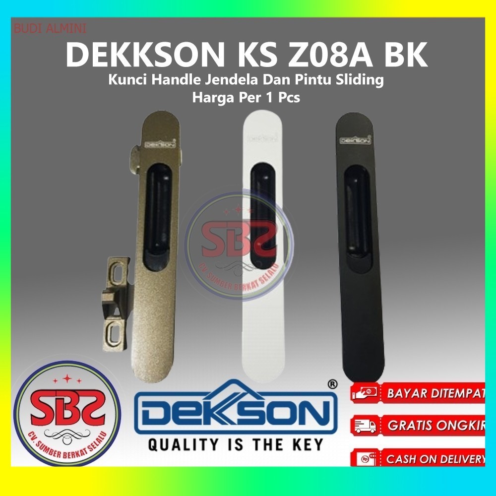 DEKSON Kunci Handle Jendela Dan Pintu Sliding Dekkson KS Z08A BK