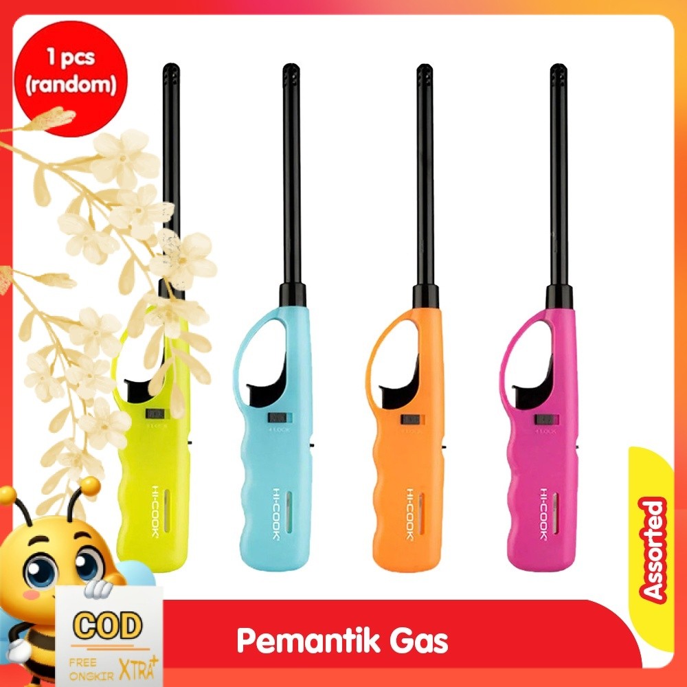

Hi-Cook Korek Api Pemantik Gas Lighter Assorted Color 1 pcs