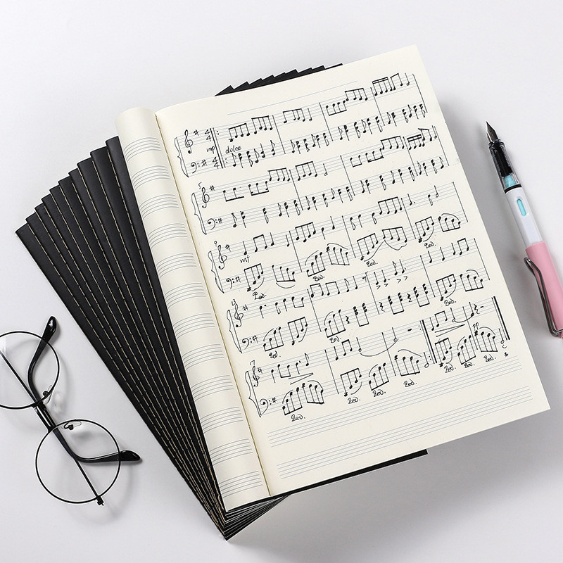 

Blank Music Notebook Guitar Tablature Notebook Music Notebook Piano Blank Music Stave Staff Writing Paper 16 Sheets New