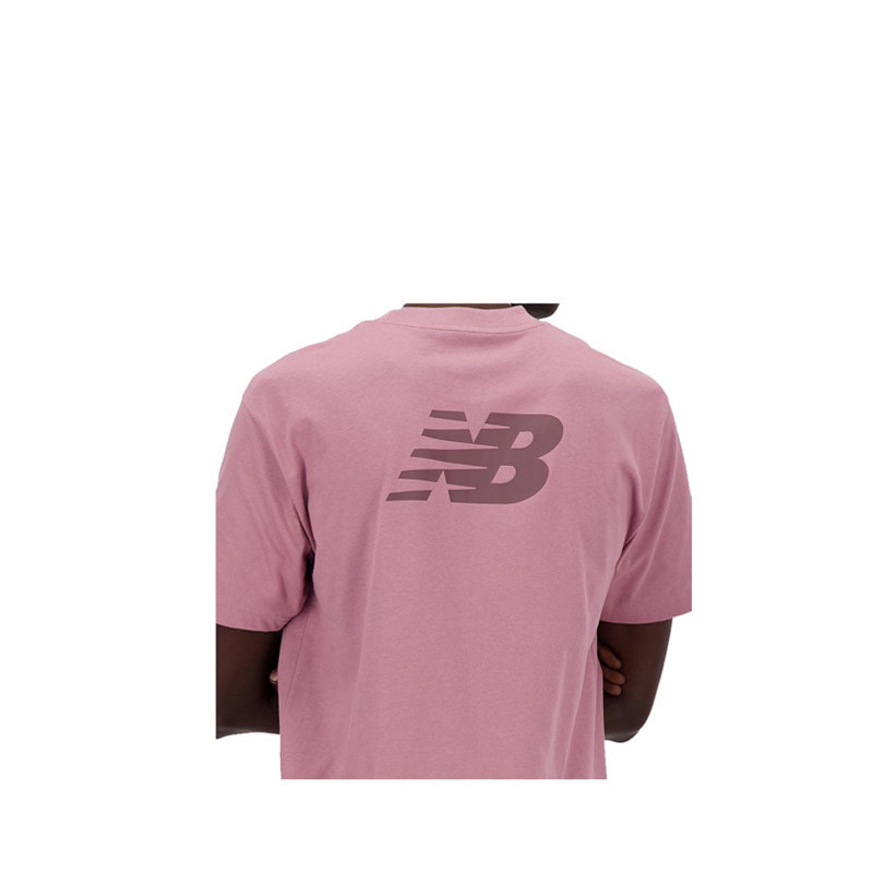 New Balance Logo Relaxed Men's T-Shirt - Pink