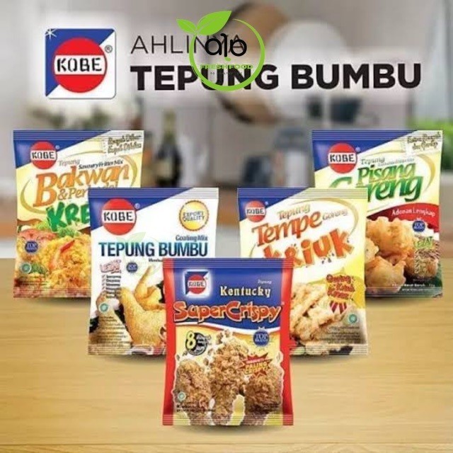 

Tepung bumbu kobe 210g tepung tempe tepung pisang tepung bakwan tepung kentucky super crispy krispy - BEST Fresh Food