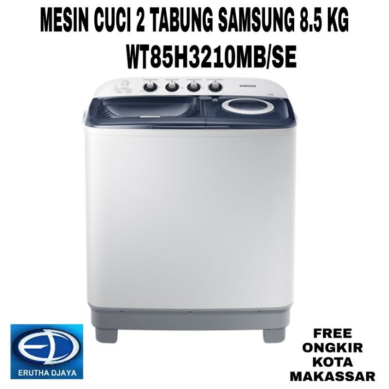 Mesin Cuci SAMSUNG 2 Tabung 8.5 KG WT85H3210MB