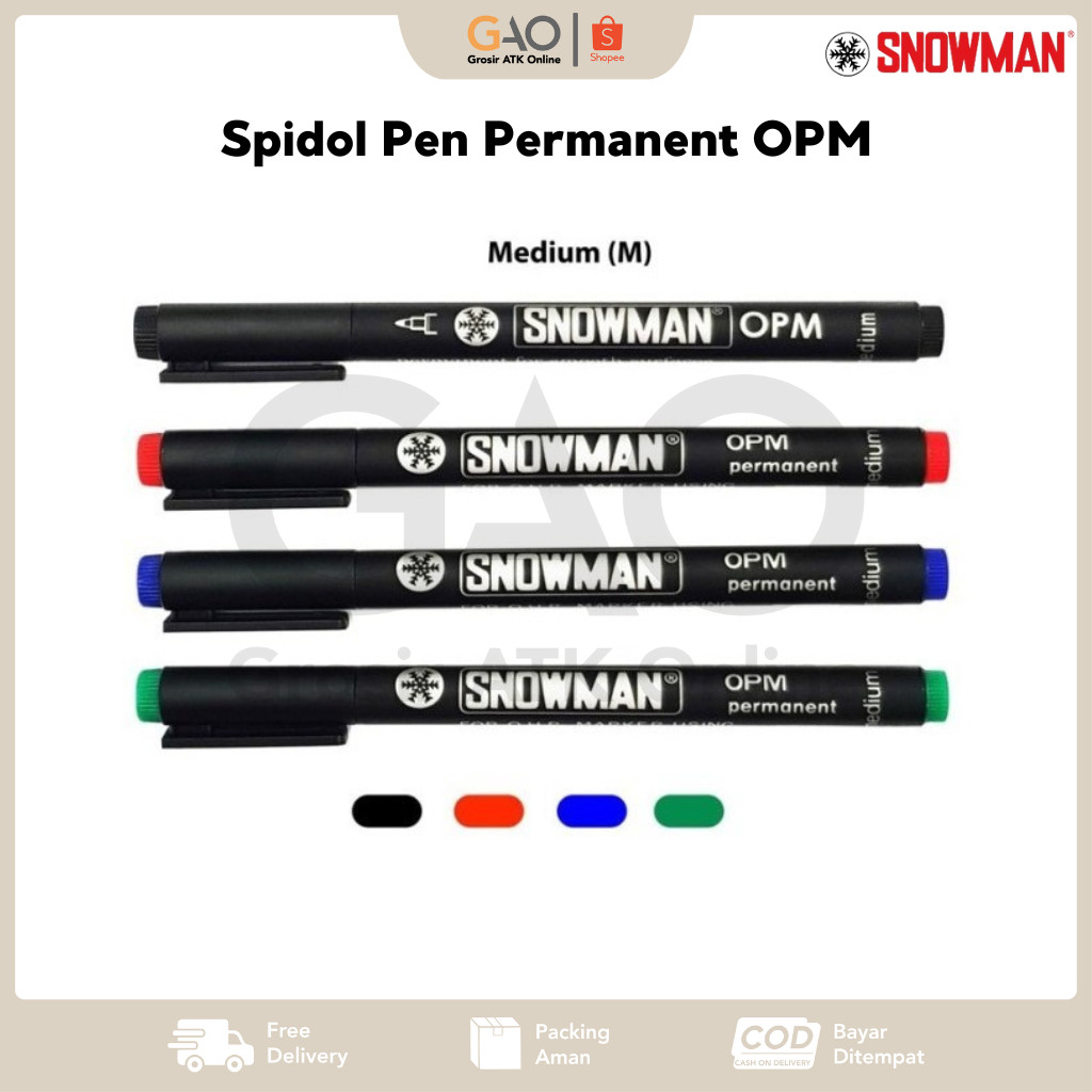 

Spidol Pen Permanent Snowman OPM - 1Pcs