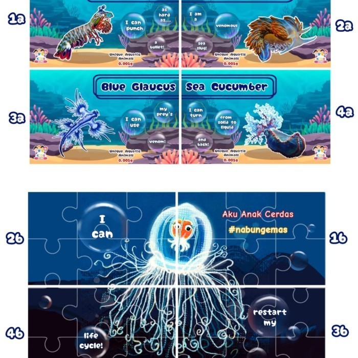 

BABY GOLD 0,001 EDISI BINATANG LAUT SEA ANIMAL 1SET ISI 4PCS