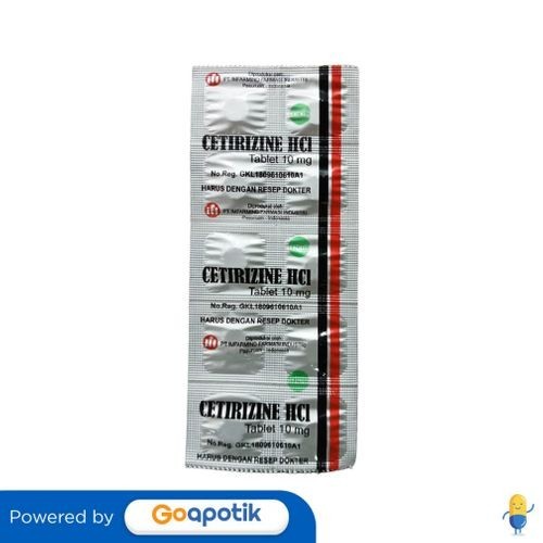 Cetirizine Hydrochloride Imfarmind 10 Mg Strip 10 Tablet