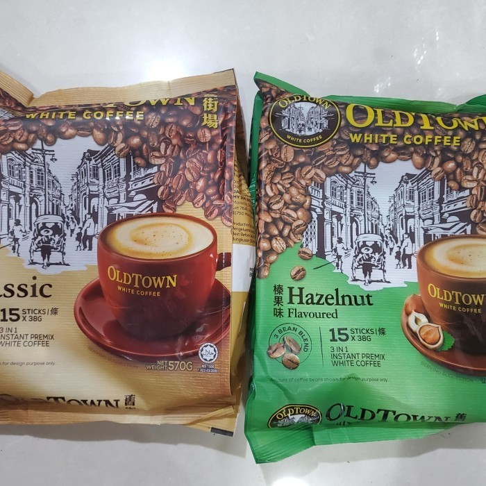 

Roux old town white coffee classic malaysia kopi 3 in 1 - hazelnut