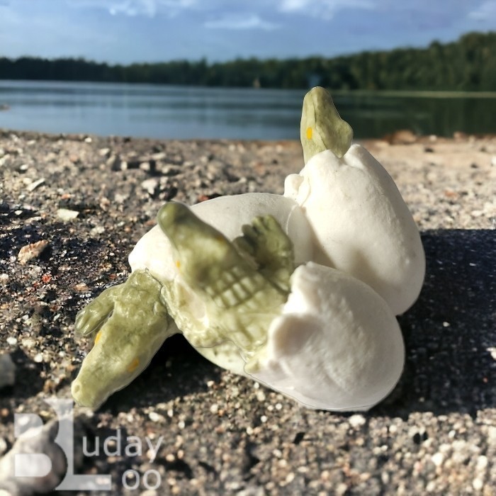 Figure Mainan Miniatur Telur Buaya Menetas Anak Crocodile Alligator - Buaya