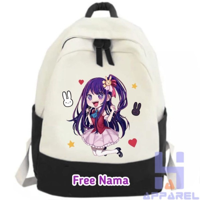 TAS RANSEL ANAK OSHI NO KO ANIME 5 - Hitam, One Size