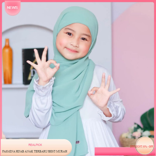jilbab pashmina inner anak 2in1 ceruty babydoll premium /pashmina +inner anak