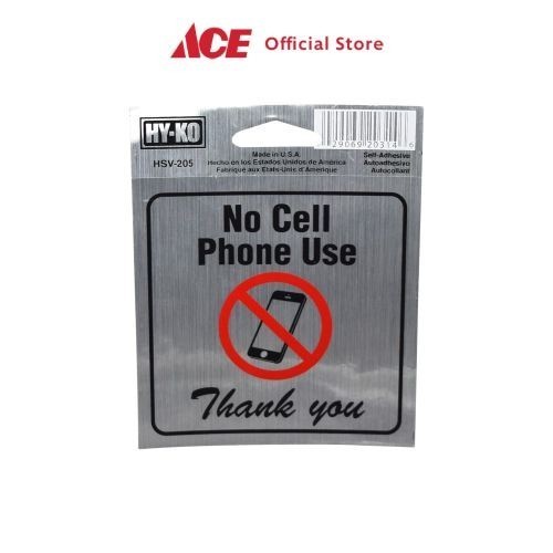 

Ace - Hy-Ko Stiker Anodized Larangan Ponsel- Silver