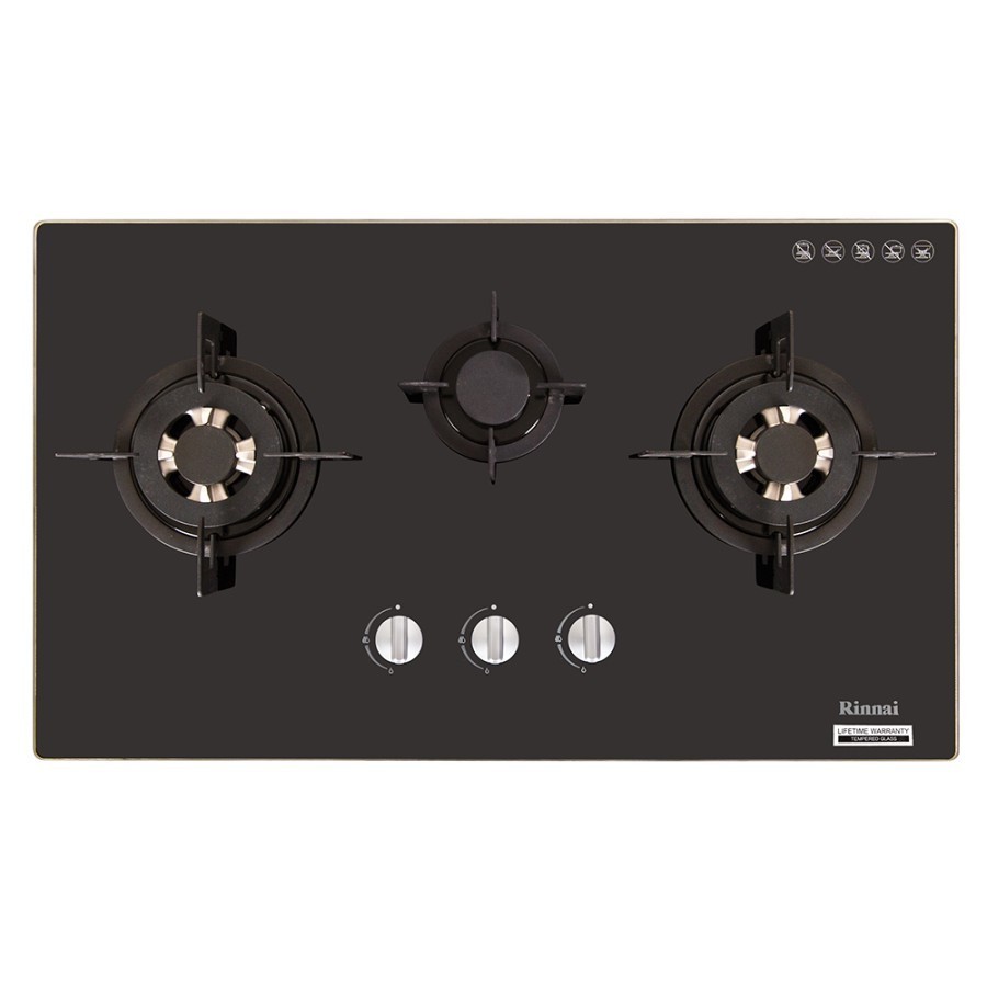 Kompor Tanam Rinnai Gas 3 tungku RB 713 NGB