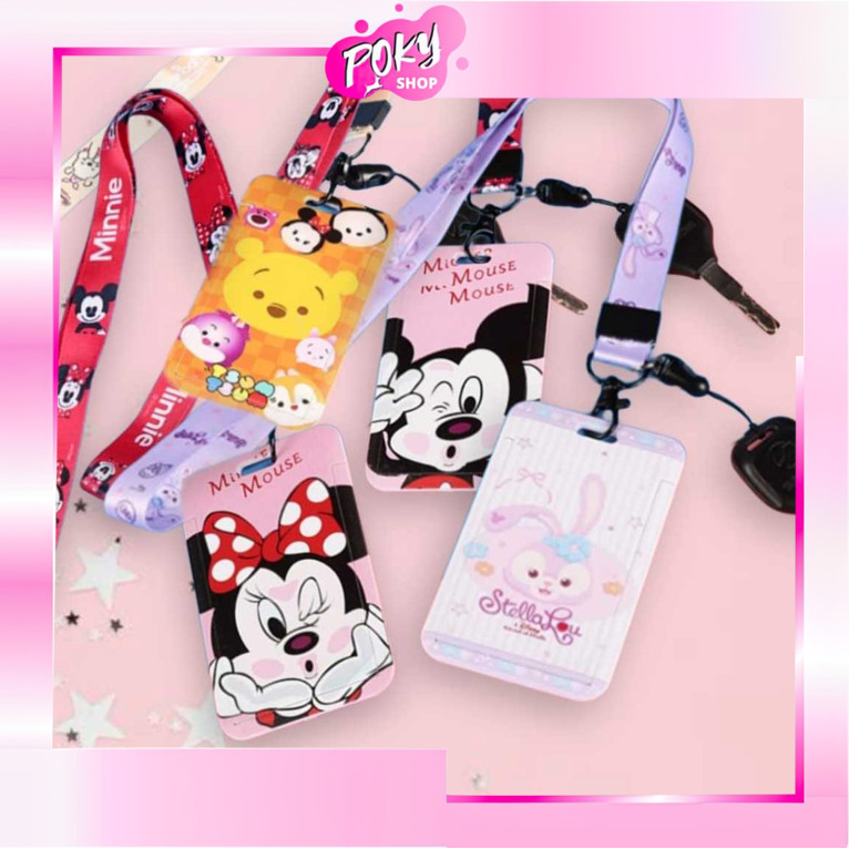 

POKY - 6133 Lanyard ID Card Karakter / Tali Name Tag ID Card Holder / Penutup Kartu Akses ID Bank / Cute Character Hang Name Tag